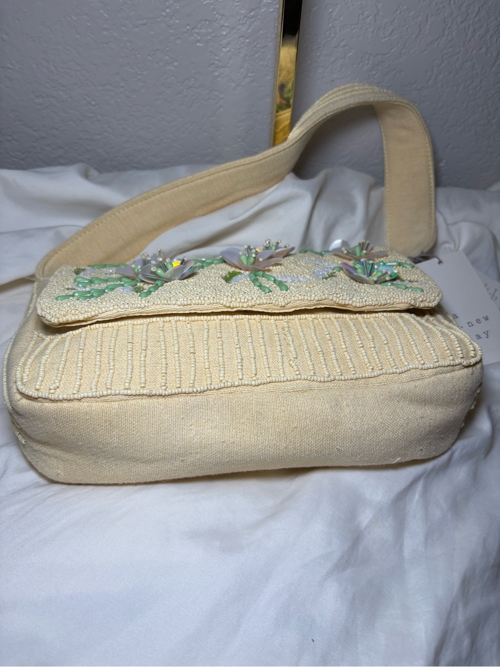 🌸 Floral Beaded A New Day Shoulder Bag NWT - Picture 3 of 9